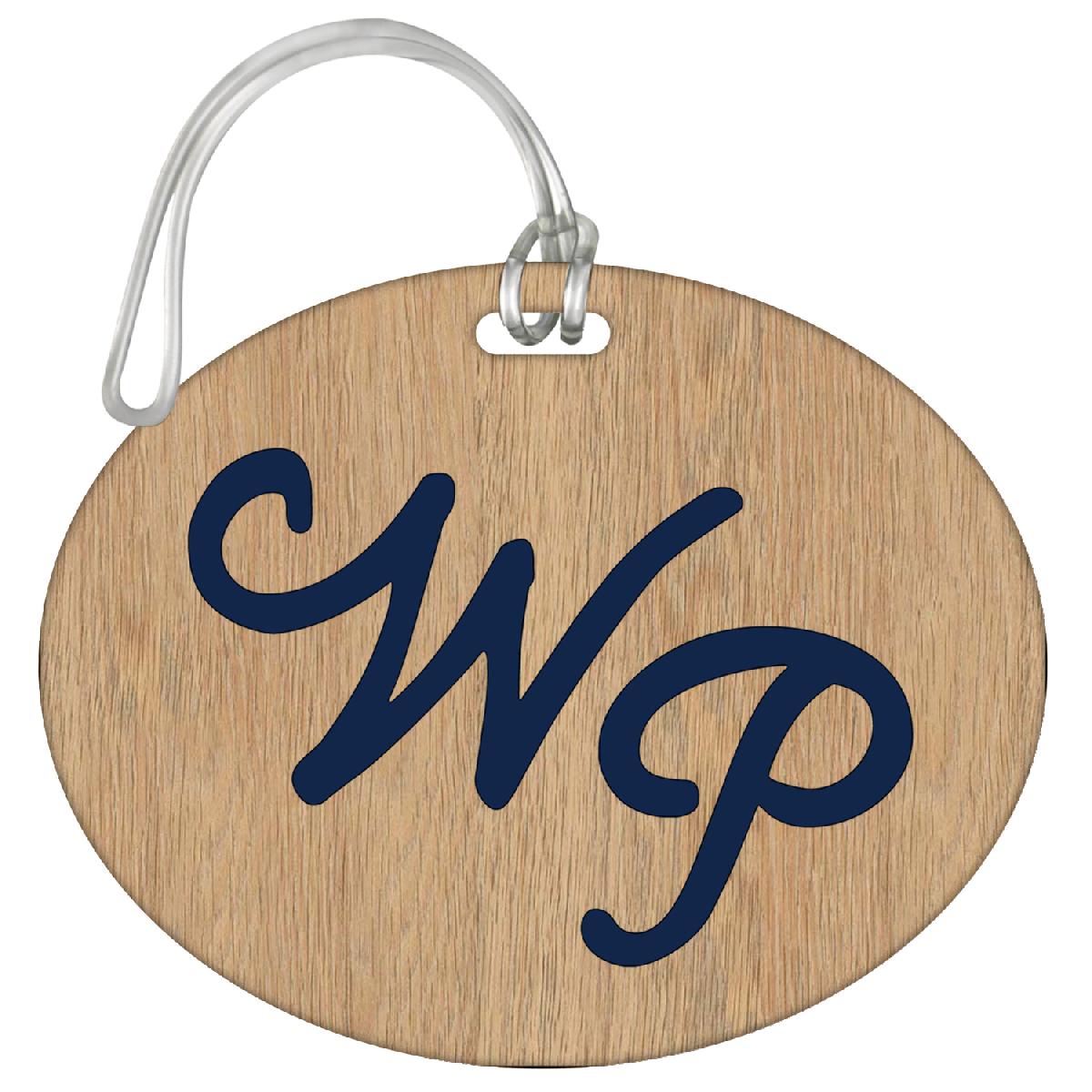 Wooden Bag Tag - 3" X 3.75" - 2 Sided Printing