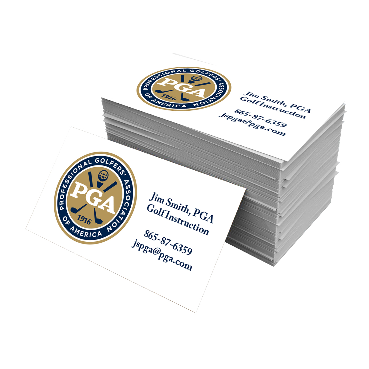 Business Cards - 14pt Full Color Front - Gloss Coating - Size 2" x 3.5" - Standard