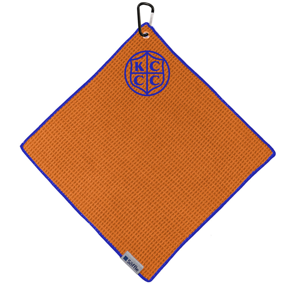 Soffle Players Golf Towel 16" x 16" Flat. Imprint - 1 Location