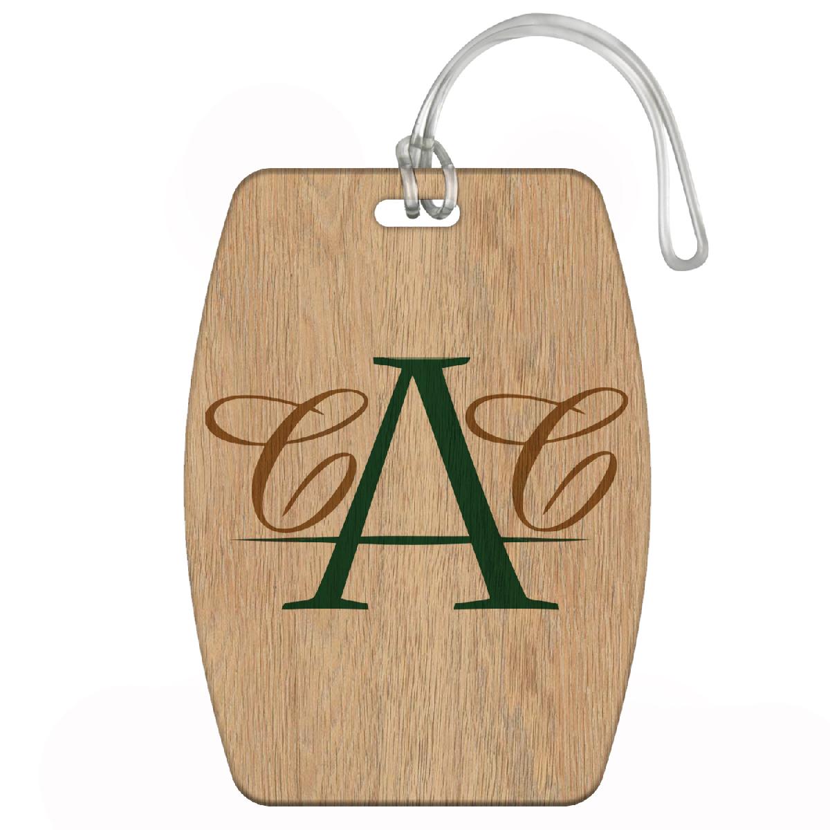 Wooden Bag Tag - 3.75" X 2.625" - 2 Sided Printing