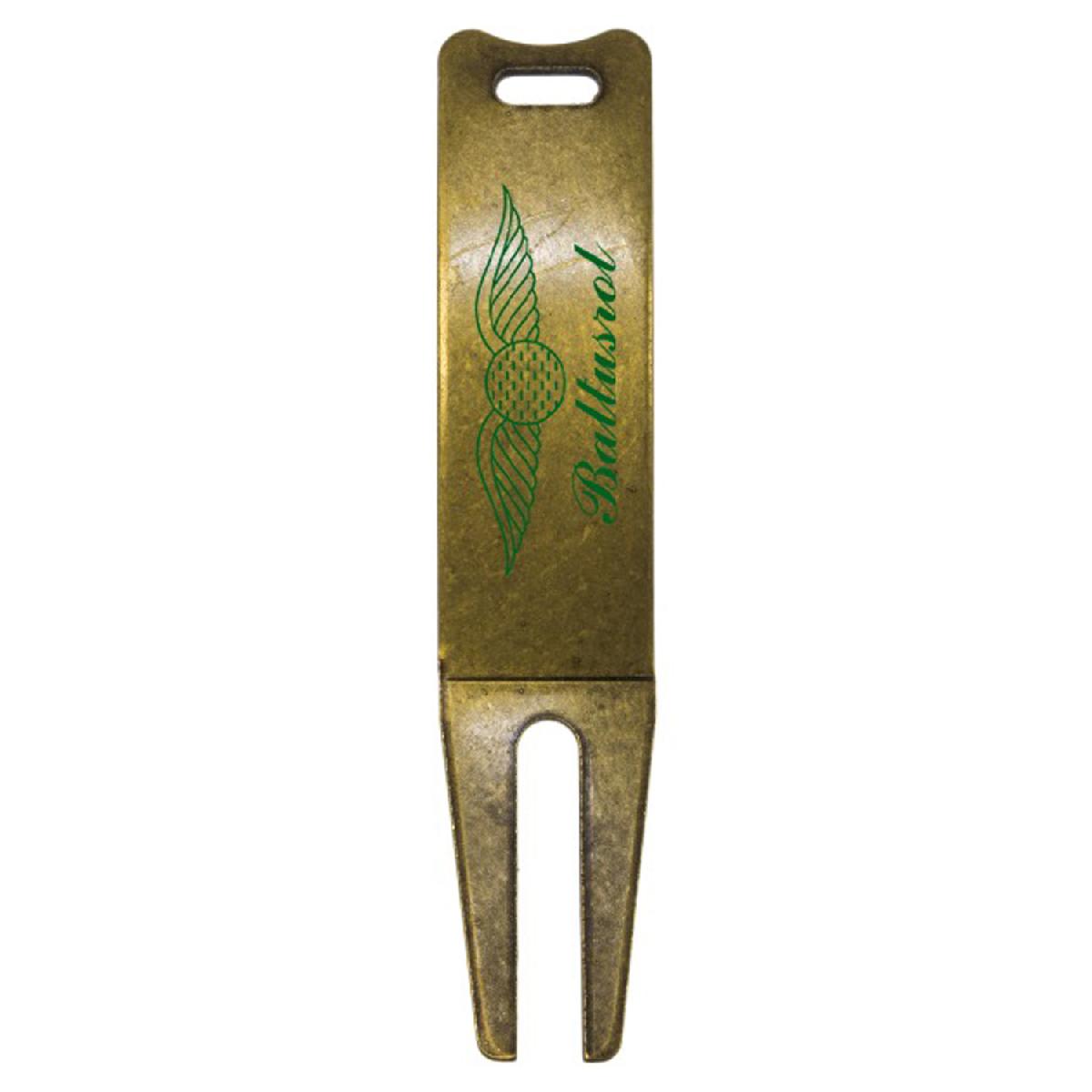 Metal Divot Tool With Wave And Club Rest - Printed Logo