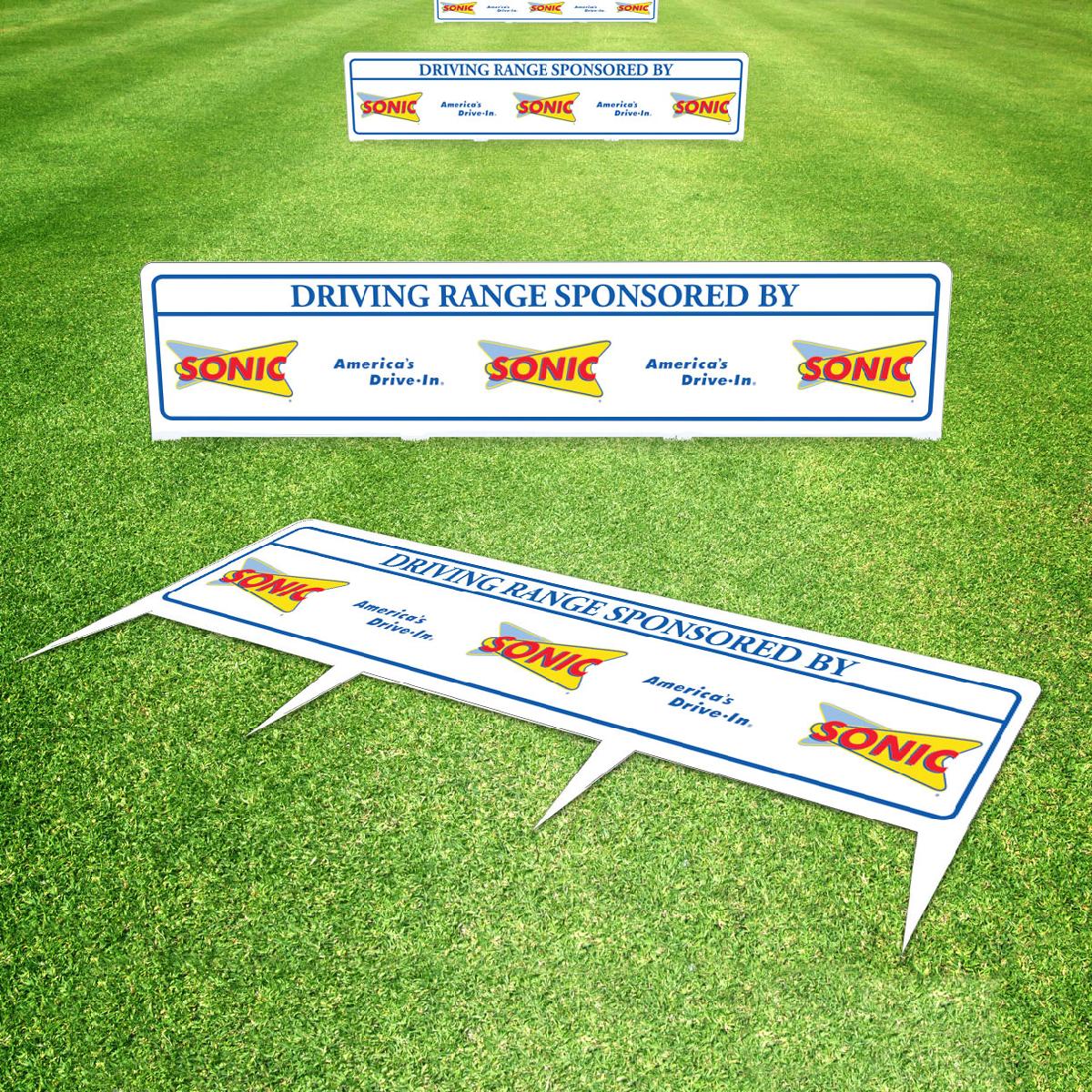 Premium Golf Driving Range Dividers - 9" x 27" - (Double-Sided)
