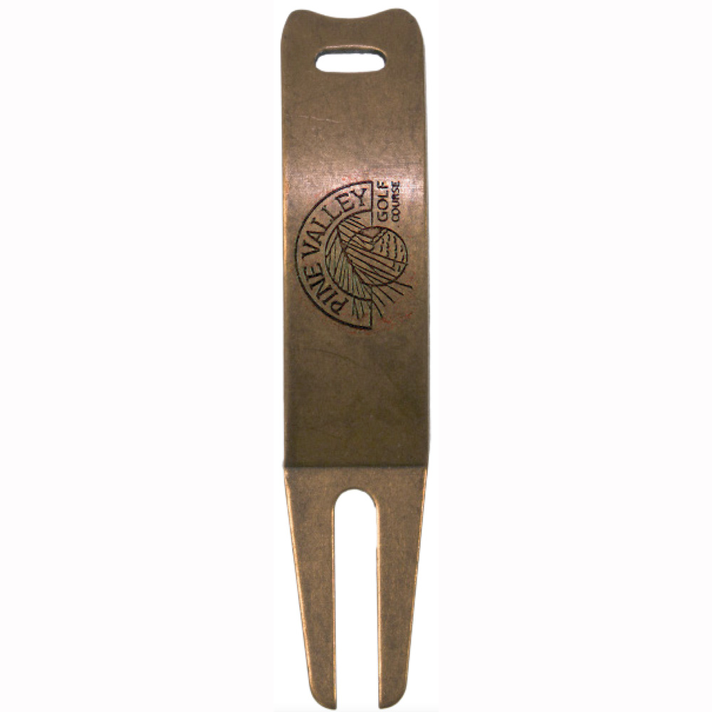 Metal Divot Tool With Wave And Club Rest - Die Struck Logo
