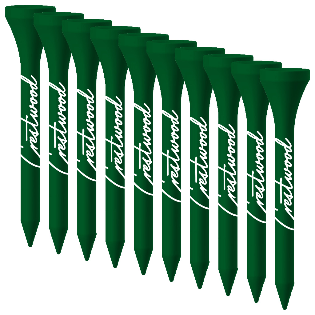 Packaged Plastic Golf Tees - 2.75" 1 Color Logo Imprint Shank Only - Various Colors